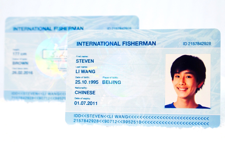 Image showing a fisherman license