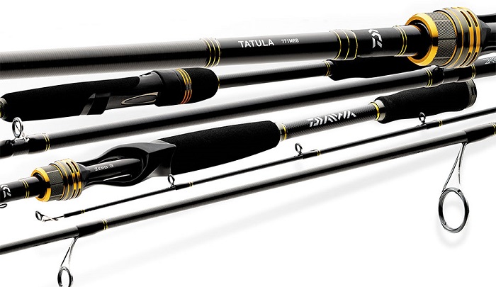 Various Expensive Fishing Rods Isolated On White Background.