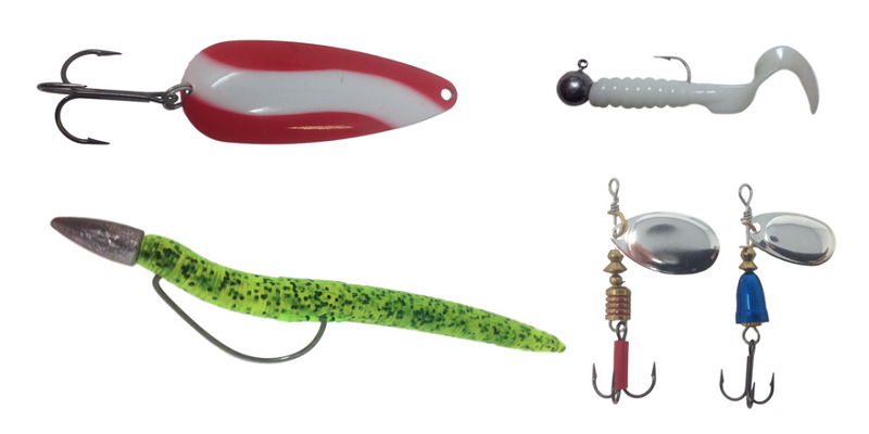 Multiple Equipments For Catching Freahwater Fish.